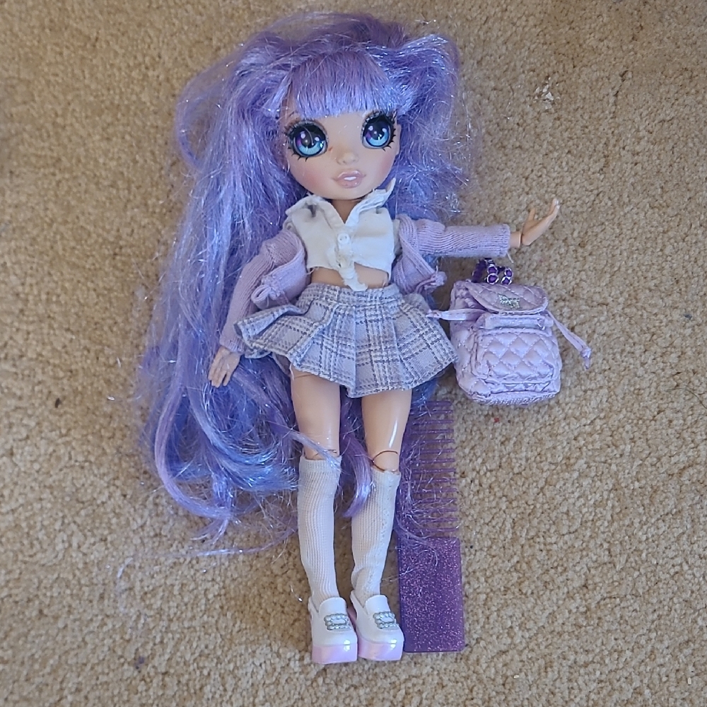 Rainbow High Violet Willow Junior High Doll With Accessories